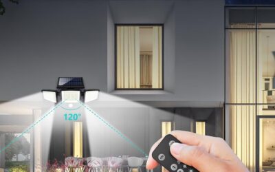 Tuffenough Solar Outdoor Lights 2500LM 210 LED Security Lights with Remote Control