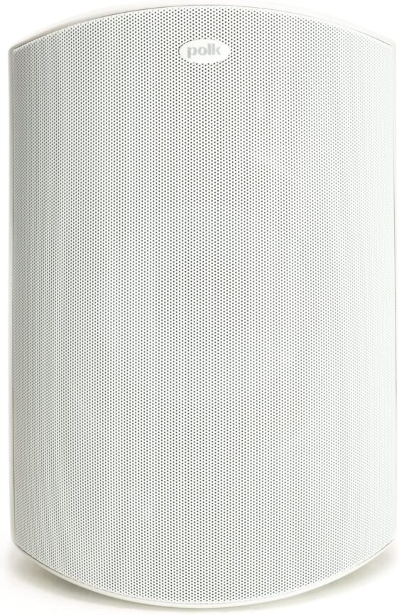 Polk Audio Atrium 4 Outdoor Speakers with Powerful Bass (Pair, Black), All-Weather Durability, Broad Sound Coverage, Speed-Lock Mounting System