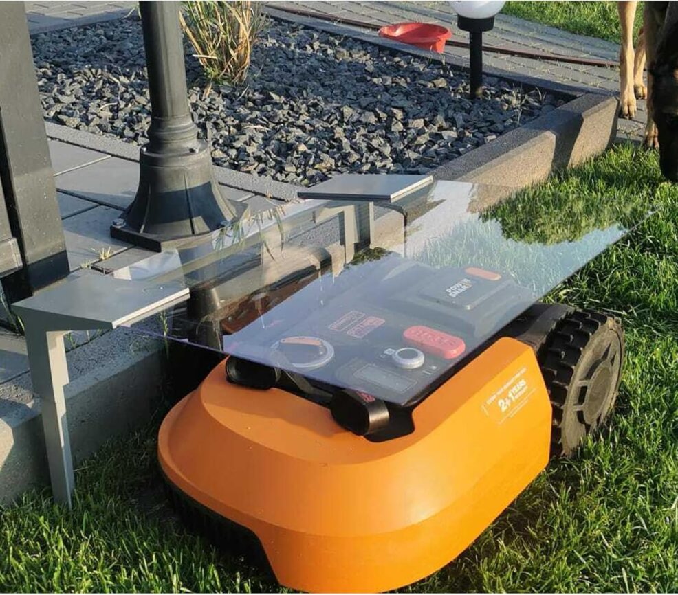 Garage for Worx Landroid Robotic Lawn Mowers - Weatherproof Robot Mower Garage (Top Acrylic Panel Not Included)