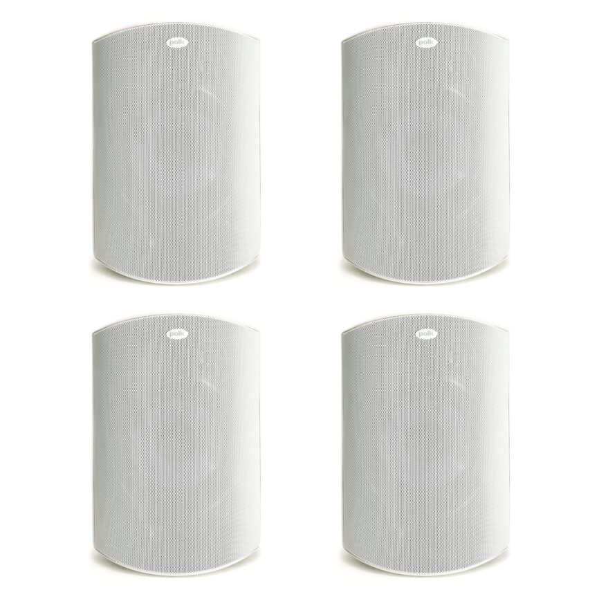 Polk Audio Atrium 8 SDI Flagship All-Weather Outdoor Speakers (4 Speaker Pack) - White