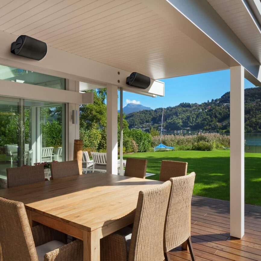 Polk Audio Atrium 8 SDI Flagship All-Weather Outdoor Speakers - Pairs (2 Speakers) - Black