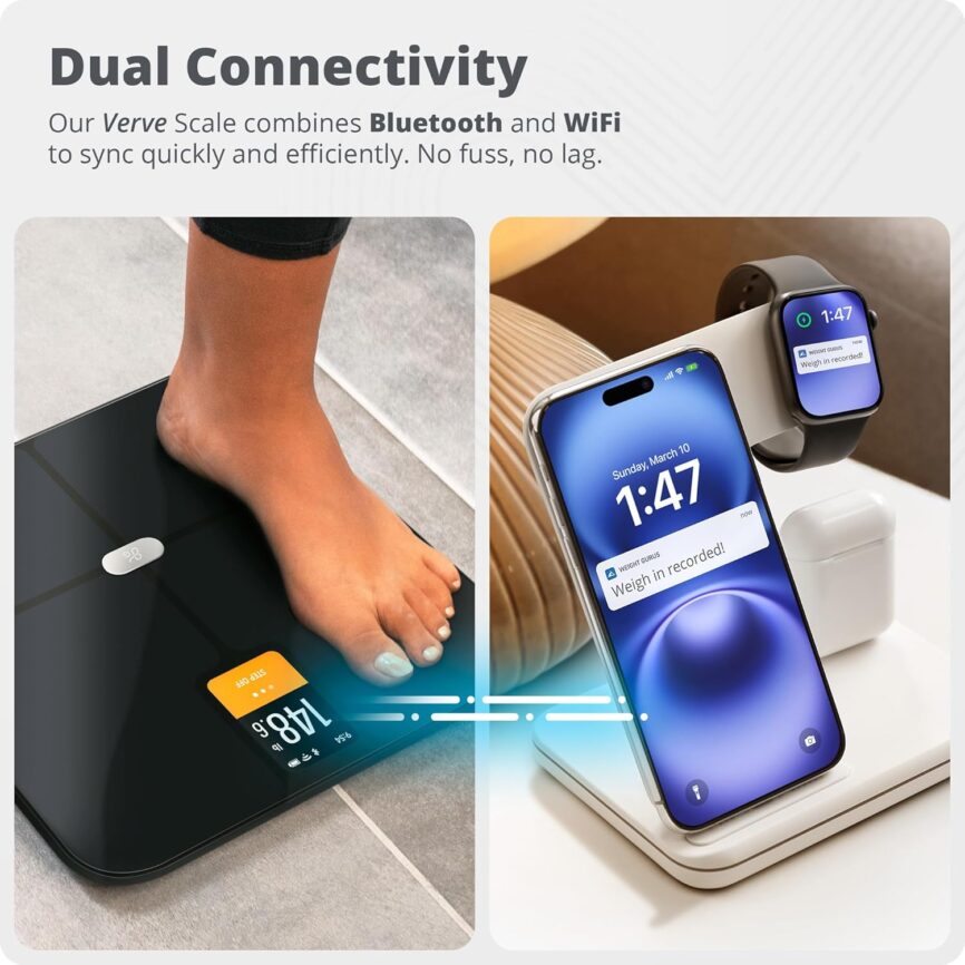 Greater Goods Digital AccuCheck Bathroom Scale for Body Weight, Capacity up to 400 lbs, Batteries Included, Pearl Gray