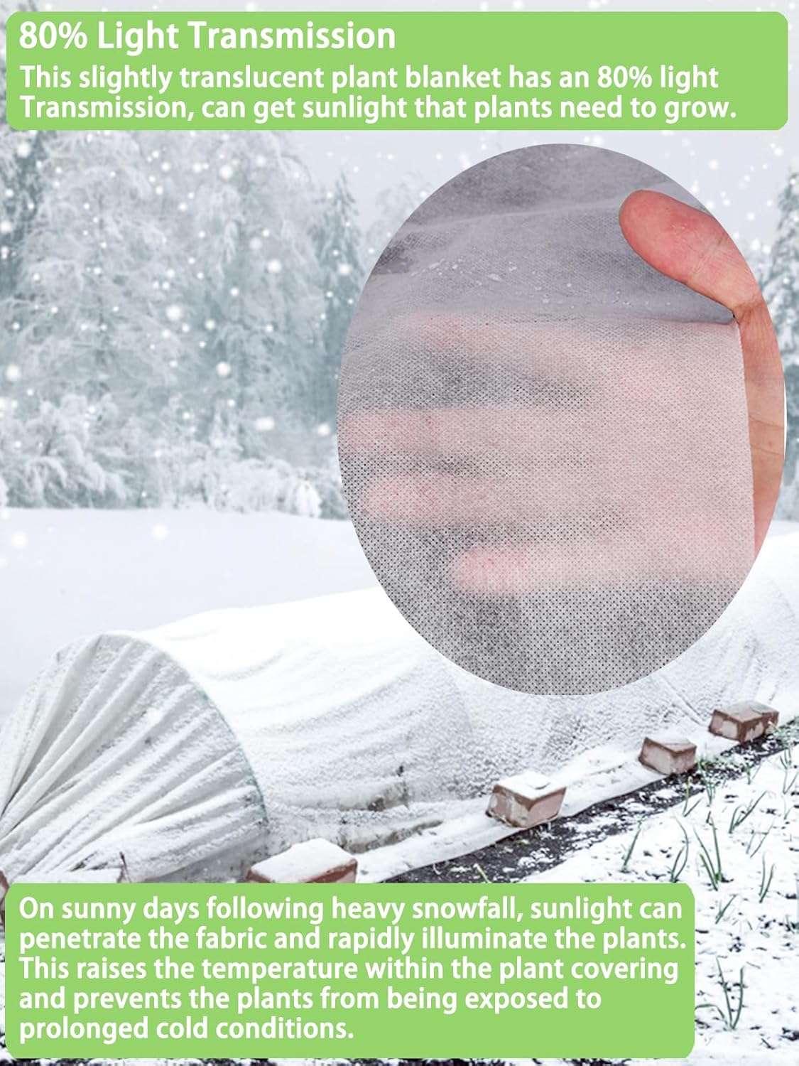 Abimars Thicker Plant Covers Freeze Protection 1.77 oz/yd², 10ft x 33ft Reusable Floating Row Cover for Garden, Frost Cloth Plant Freeze Protection, Plant Blanket for Outdoor Plants Abimars Thicker Plant Covers Freeze Protection 1.77 oz/yd², 10ft x 33ft Reusable Floating Row Cover for Garden, Frost Cloth Plant Freeze Protection, Plant Blanket for Outdoor Plants