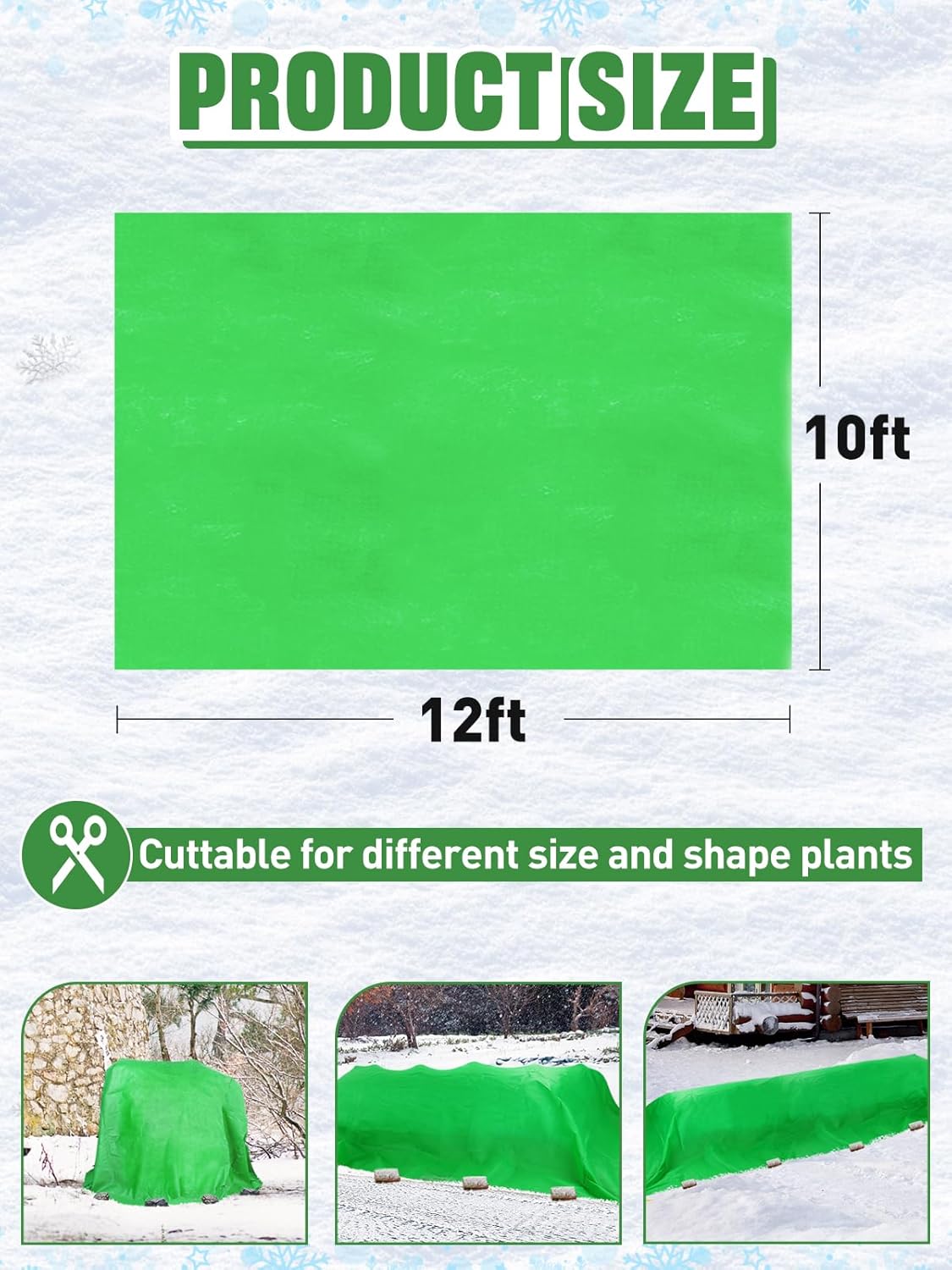 Alphatool 2.0oz/yd² Plant Covers Freeze Protection - 10 x 20 ft Easy of Use Green Winter Plant Frost Blanket Shield for Raised Beds, Reusable Garden Fabric Cloth Floating Row Cover for Outdoor Plants Alphatool 2.0oz/yd² Plant Covers Freeze Protection - 10 x 20 ft Easy of Use Green Winter Plant Frost Blanket Shield for Raised Beds, Reusable Garden Fabric Cloth Floating Row Cover for Outdoor Plants