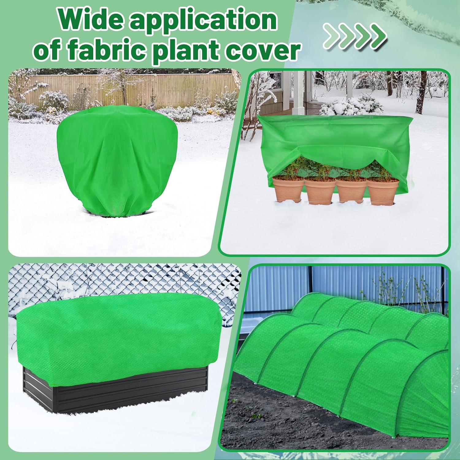 Alphatool 2.0oz/yd² Plant Covers Freeze Protection - 10 x 20 ft Easy of Use Green Winter Plant Frost Blanket Shield for Raised Beds, Reusable Garden Fabric Cloth Floating Row Cover for Outdoor Plants Alphatool 2.0oz/yd² Plant Covers Freeze Protection - 10 x 20 ft Easy of Use Green Winter Plant Frost Blanket Shield for Raised Beds, Reusable Garden Fabric Cloth Floating Row Cover for Outdoor Plants