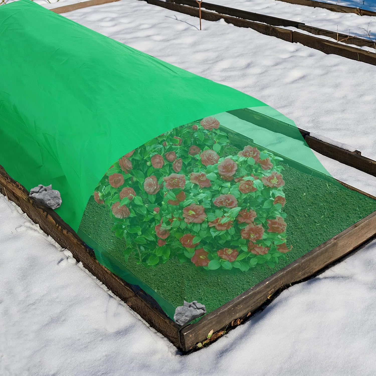 Alphatool 2.0oz/yd² Plant Covers Freeze Protection - 10 x 20 ft Easy of Use Green Winter Plant Frost Blanket Shield for Raised Beds, Reusable Garden Fabric Cloth Floating Row Cover for Outdoor Plants Alphatool 2.0oz/yd² Plant Covers Freeze Protection - 10 x 20 ft Easy of Use Green Winter Plant Frost Blanket Shield for Raised Beds, Reusable Garden Fabric Cloth Floating Row Cover for Outdoor Plants