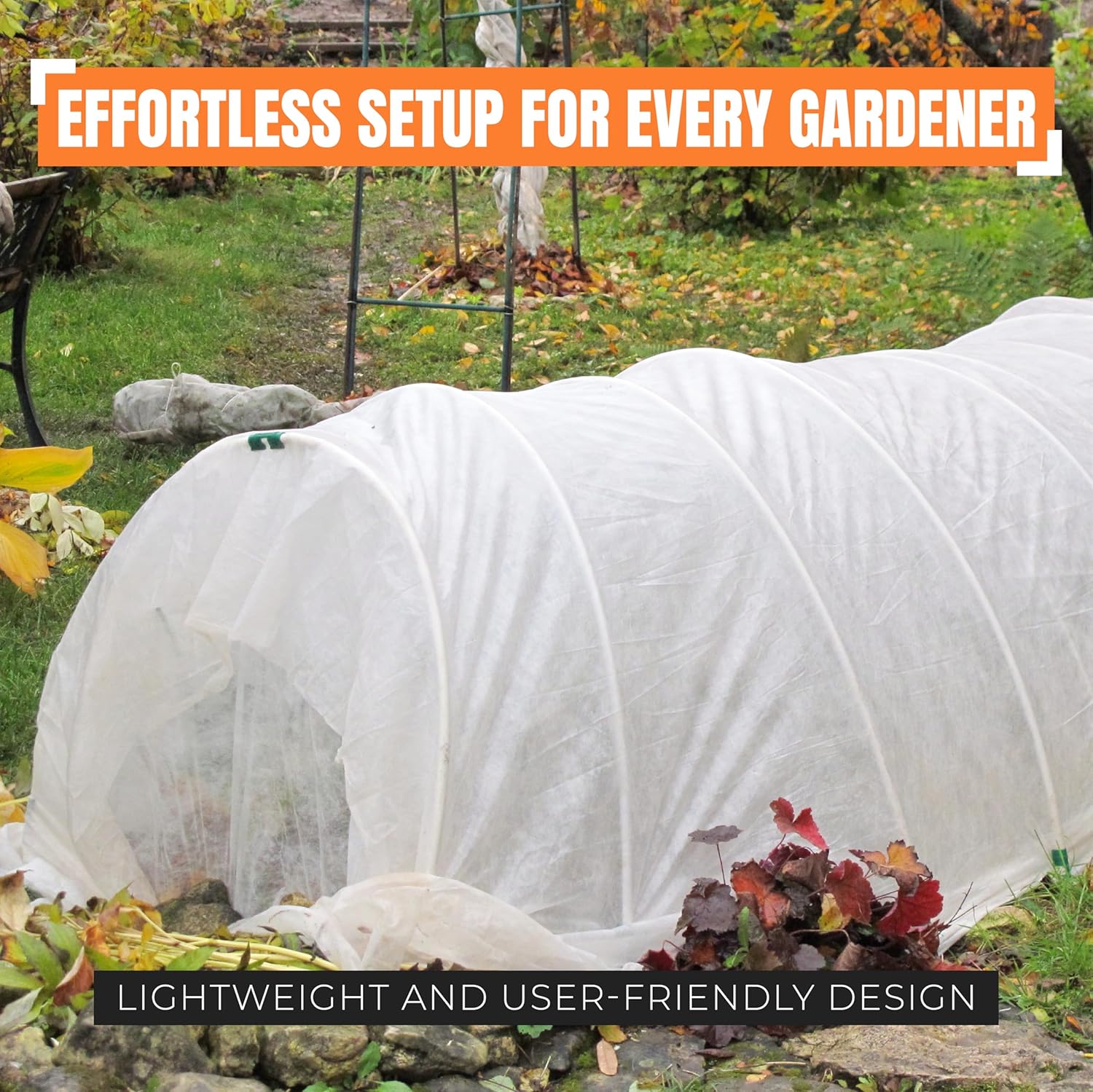 MEKKAPRO Frost Blankets for Outdoor Plants, Customizable Plant Covers Freeze Protection, UV Resistant Frost Cloths for Outdoor Plants, 30gsm, Durable Garden  Plant Covers for Winter, 10 x 30 ft