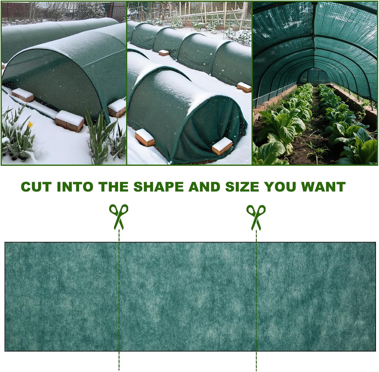 Plant Covers Freeze Protection 6.5 x 16.4 FT 1.2oz/yd² Frost Blankets for Outdoor Plants, Winter Tree Protection Cloth, Garden Frost  Heat Shield Floating Row Cover