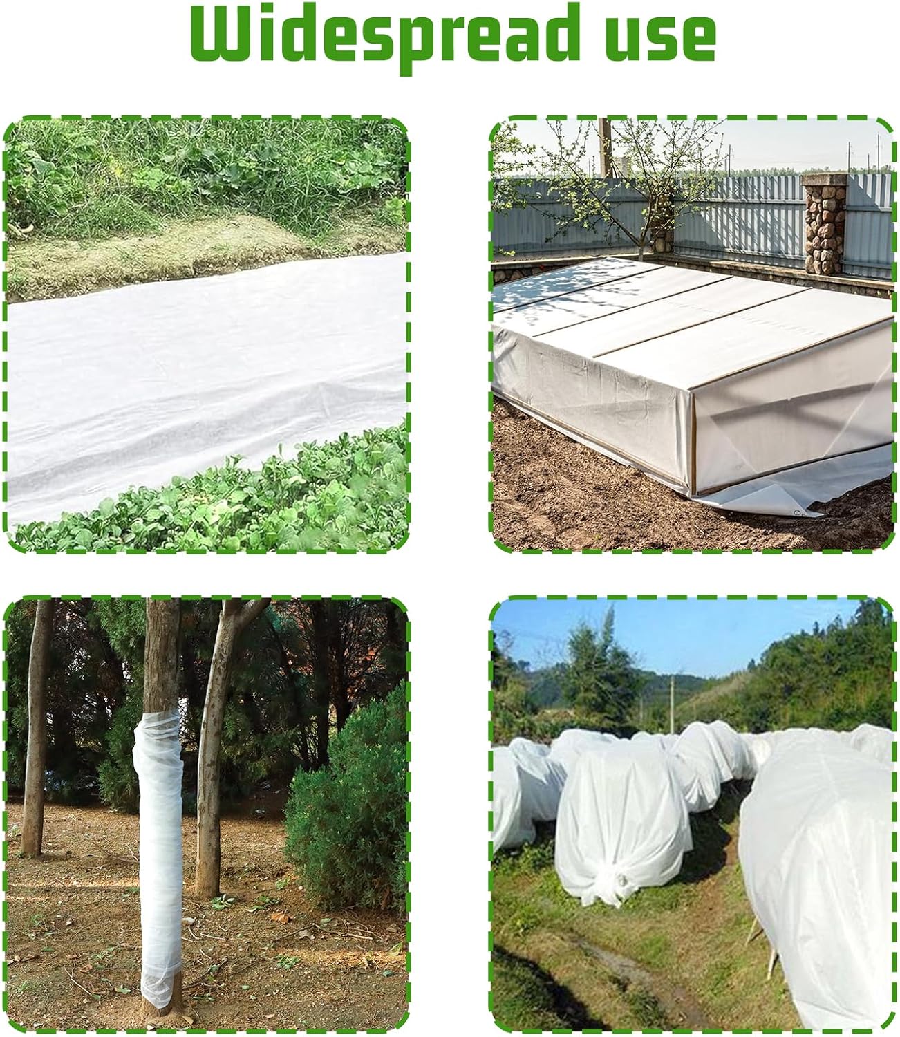 SnugNiture Plant Covers Freeze Protection, 10ft x 33ft 1.1oz/yd² Frost Cloth for Outdoor Plants, Floating Row Cover Frost Blanket for Winter Garden Vegetables Protection SnugNiture Plant Covers Freeze Protection, 10ft x 33ft 1.1oz/yd² Frost Cloth for Outdoor Plants, Floating Row Cover Frost Blanket for Winter Garden Vegetables Protection