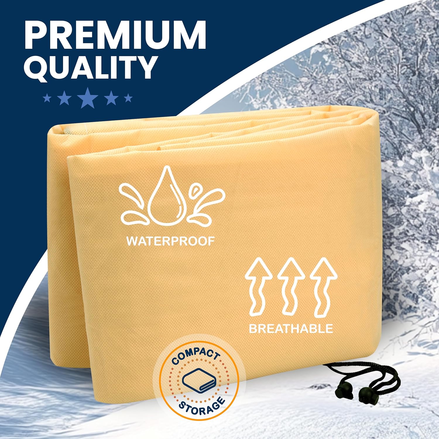 SCRUBIT Plant Covers Freeze Protection, 60 x 70 in. Frost Cloths for Outdoor Plants Fruit Trees Shrubs with Zipper and Drawstring, Thick Winter Plant Covers - 2 Pack Tree Frost Blankets SCRUBIT Plant Covers Freeze Protection, 60 x 70 in. Frost Cloths for Outdoor Plants Fruit Trees Shrubs with Zipper and Drawstring, Thick Winter Plant Covers - 2 Pack Tree Frost Blankets