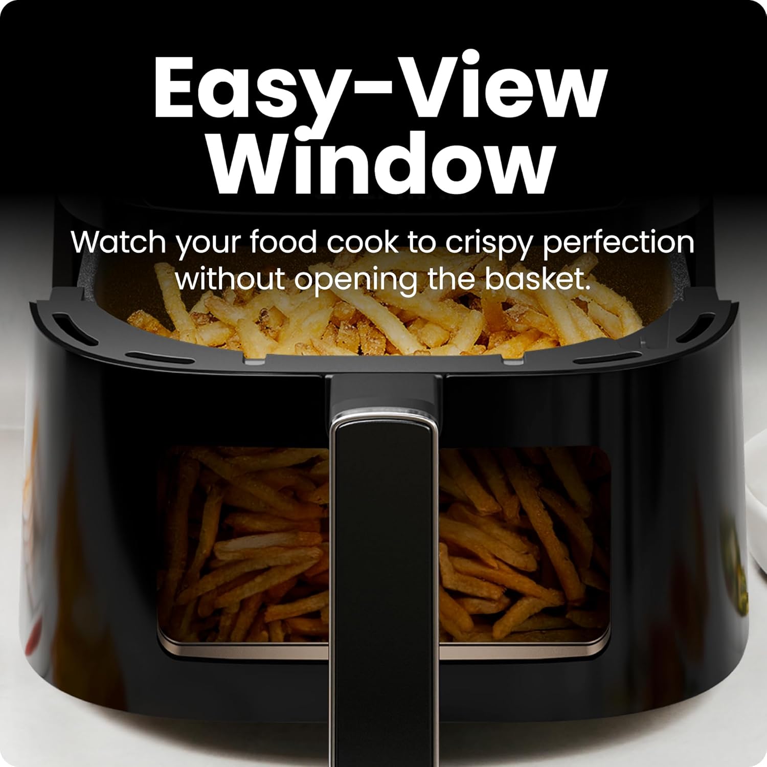 Chefman Air Fryer – 4 QT Compact Airfryer for Quick  Easy Meals, Features Hi-Fry Technology for Extra Crisp, Easy-View Window, Touch Controls with 4 Presets, Nonstick  Dishwasher Safe Basket - Black