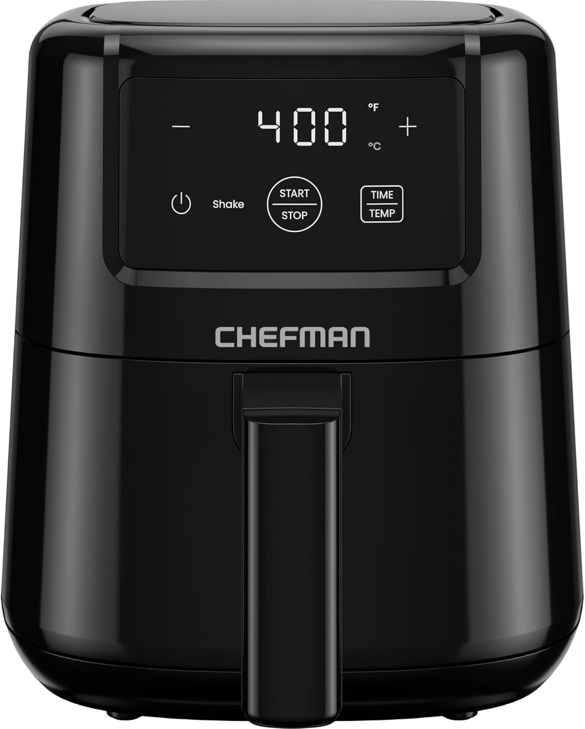 CHEFMAN 2 Qt Mini Air Fryer – Digital Space-Saving Compact Air Fryer with Nonstick and Dishwasher Safe Basket, Quick  Easy Meals in Minutes, Features Digital Timer and Shake Reminder – Black