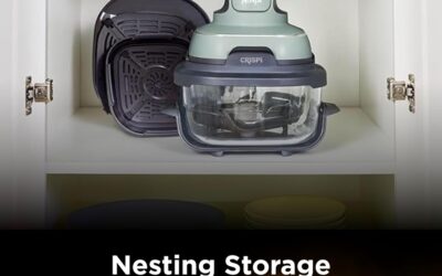 Ninja Crispi 4-in-1 Portable Glass Air Fryer, Sage Green